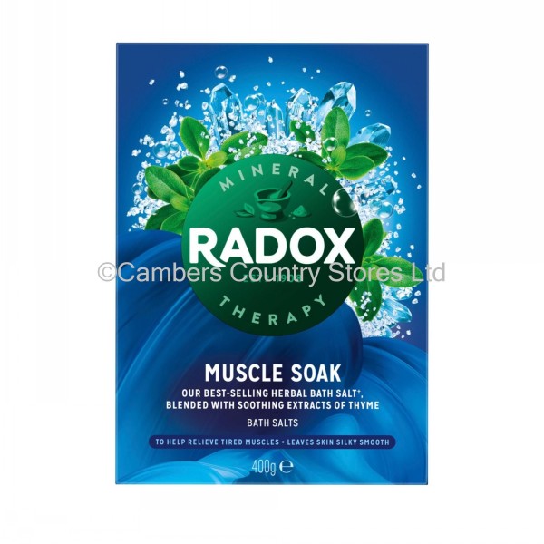 Radox Muscle Soak Bath Salts 400g Cambers Country Store